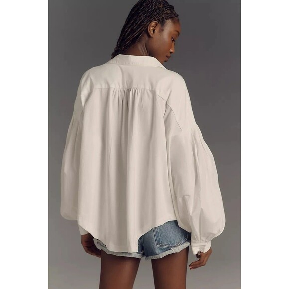 Anthropologie Maeve White Lace Blouse - Picture 3 of 9